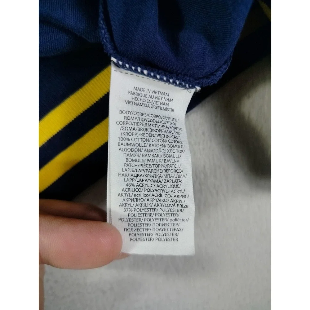 Polo Ralph Lauren Track Jacket Mens Large Blue Colorblock P67 Varsity Full Zip